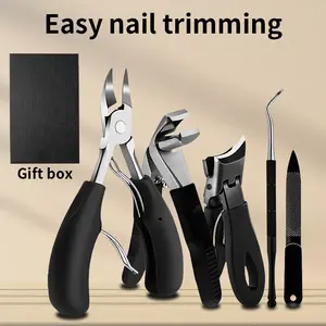 At-Home Manicure Set with Gift Box, Salon-Quality Easy Trimming Nail Tools, DIY Portable Nail Care Kit for Gifting & Daily Use