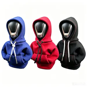 NEW 3pcs Protective Knob Cover Gear Shift Mini Hoodie Cover Shift Cover Gear Handle Decoration Fits Manual Automatic Car Shift Lever Interior Decor Clothing Cover Car