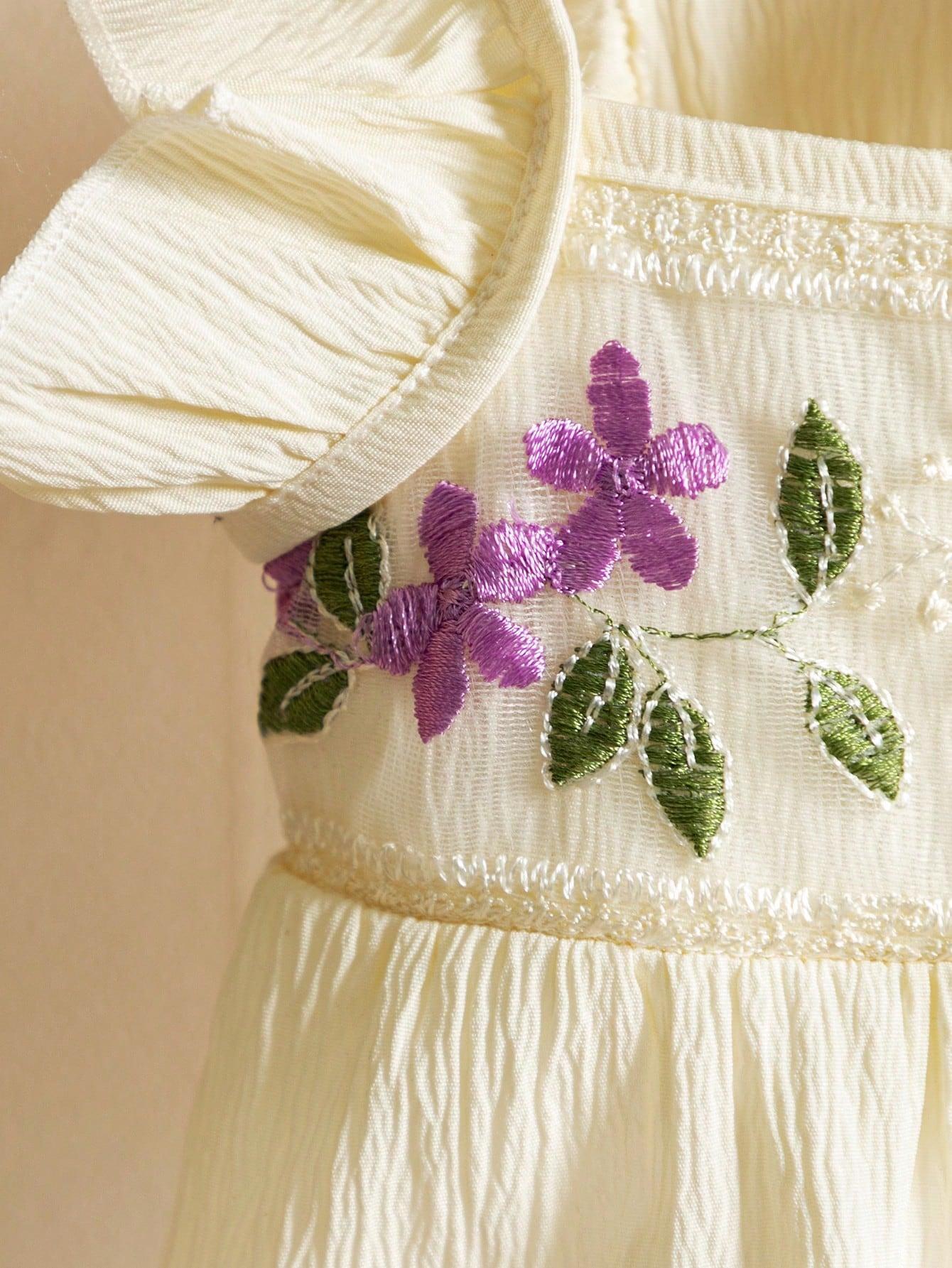 Pet Clothes Dog Cat Rabbit Embroidery Sleeveless Dress Cute Comfortable Yorkshire Terrier Maltese Teddy Bichon Bear Pomeranian Bulldog For Daily Use A212