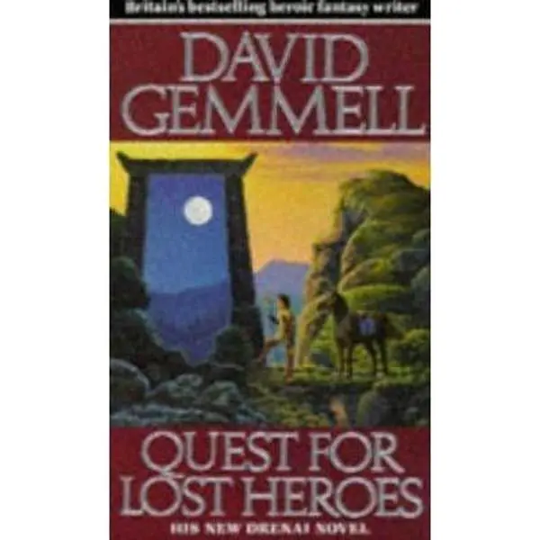 USED Fiction Book - "Quest for Lost Heroes" by David Gemmell, Soft Cover Regular Edition, Very Good Condition for Fantasy Lovers (English Language)