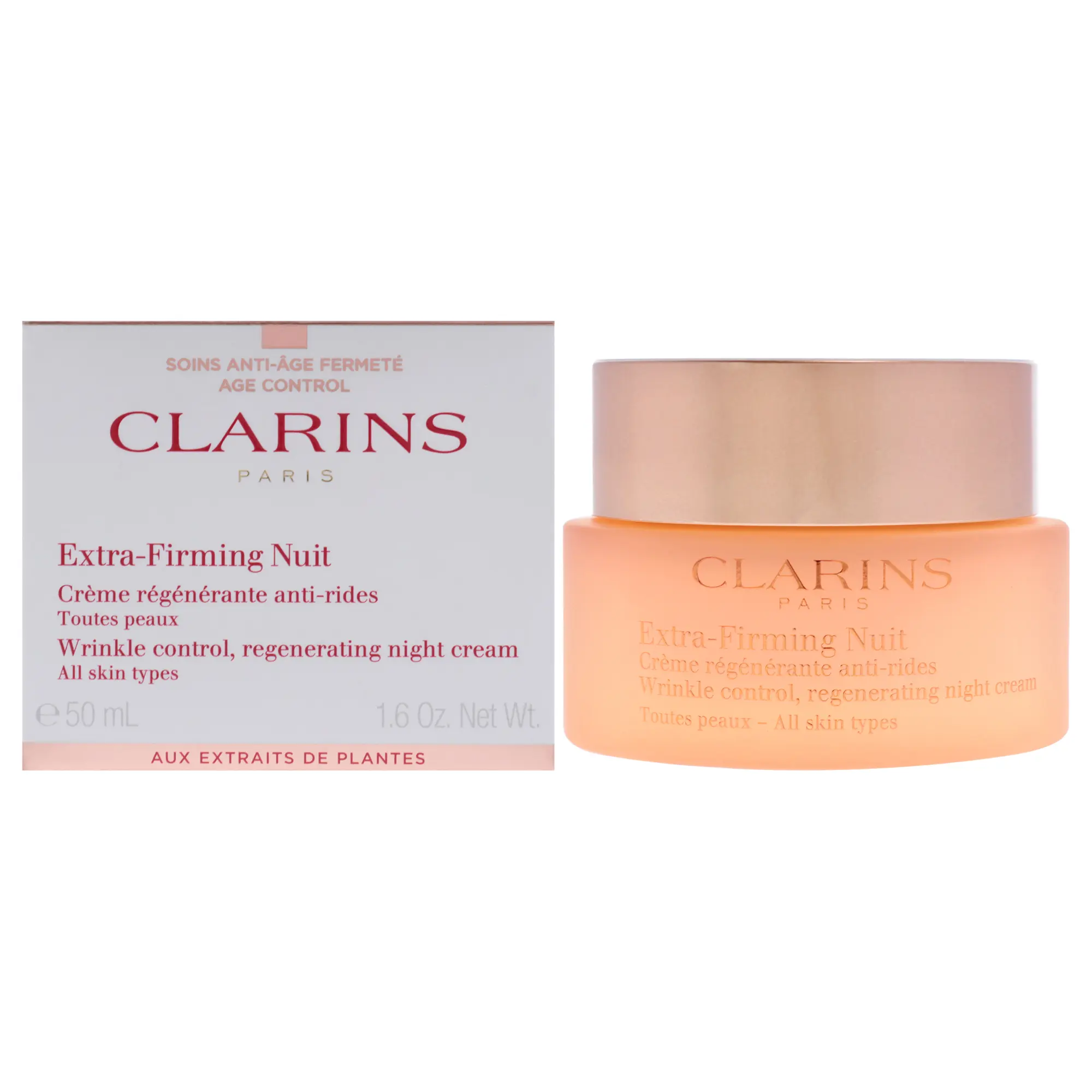 Clarins Extra Firming Night Moisturizer - Unisex, All Skin Types - 1.6 oz Cream, Moisturizers