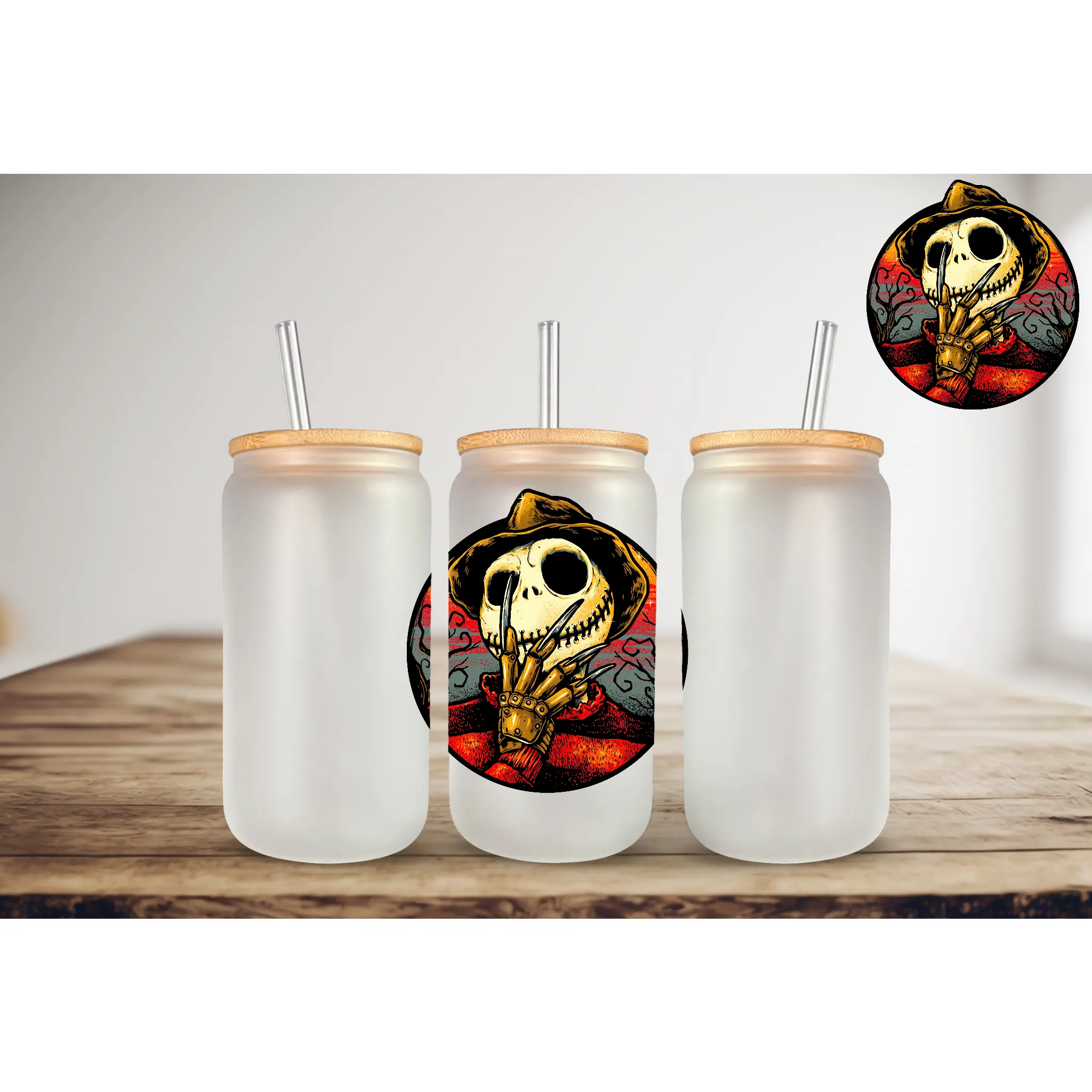 Nightmare Freddy UV DTF Decal
