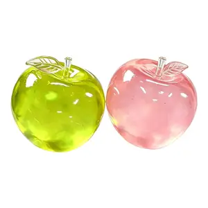 Apple Squishy Toys 2-Pack, Soft Squeeze Stress Relief Set for Adults & Kids, Super Slow Rising Mochi Sensory Fidget, Calming Anxiety Toy for Desk Travel, Birthday Party Idea for Children