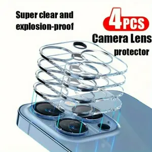 99% Clarity & Ultimate Protection-4-Pack Premium Tempered Glass Camera Protectors For iPhone 17/17Air/17 Pro/17 Pro Max iPhone 15/15 Pro/15 Pro Max