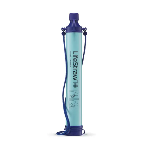 Portable Personal Water Filter Straw for Hiking, Camping, Travel & Outdoor Emergency Preparedness, Lightweight Survival Water Purifier for Backpacking, Trekking & Outdoor Adventures