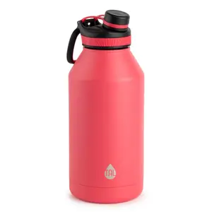 TAL Stainless Steel Ranger Water Bottle 64oz Coral Pink - Durable Easy to Clean Sports Travel Bottle with Screw Top Lid & Insulated Design
