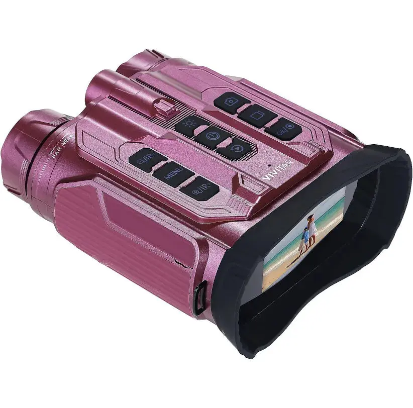 18X Digital Camera Binocular with Night Vision - Pink Vivitar