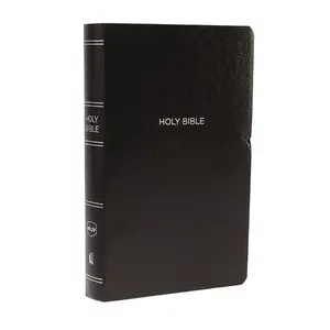 USED-NKJV, Gift and Award Bible, Leather-Look, Black, Red Letter Edition by Thomas Nelson (Imitation Leather)