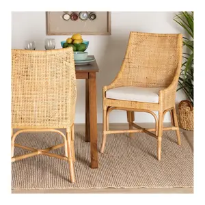 bali & pari Bella Natural Brown Rattan Dining Chair