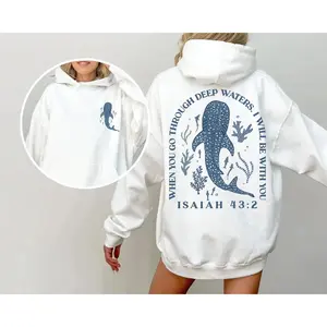 Whale Shark Hoodie, Beachy Hoodie, Shark Shirt, Jesus Hoodie, Beachy Sweatshirt, Summer Shirt, Whale Shark Hoodie