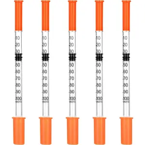 Lab Liquid Dispensing Supplies 31Ga 1.0 cc/mL-U-100,1/4" 6mm Individually Wrapped,Box of 100