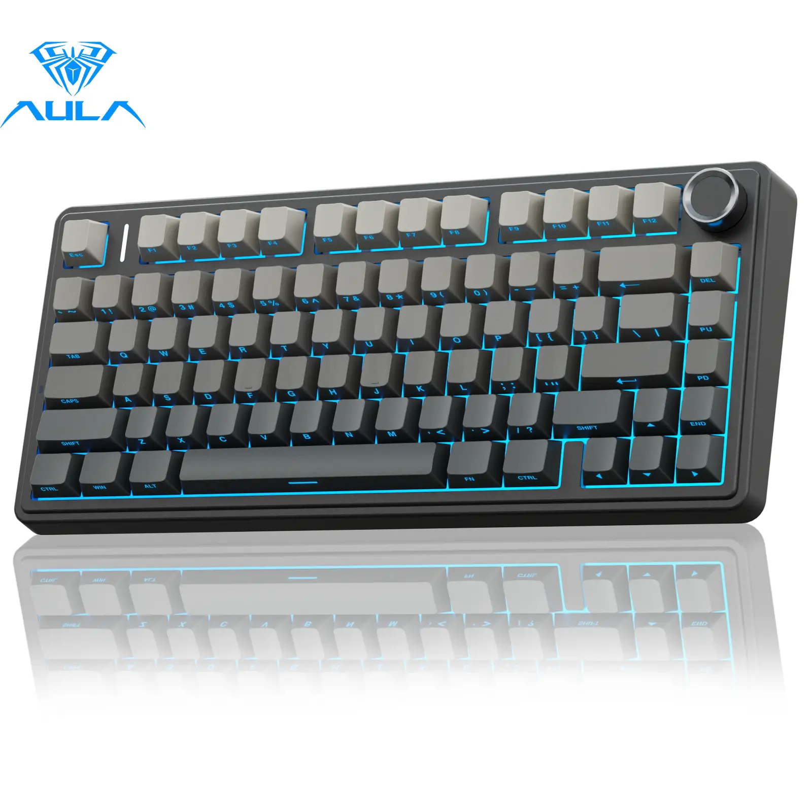 OFFICIAL AULA F75 Pro Mechanical Keyboard RGB Backlit 2.4G Wireless Bluetooth Gaming Keyboard for Gamers Gaming PC Accessories Gasket Custom Creamy Ke
