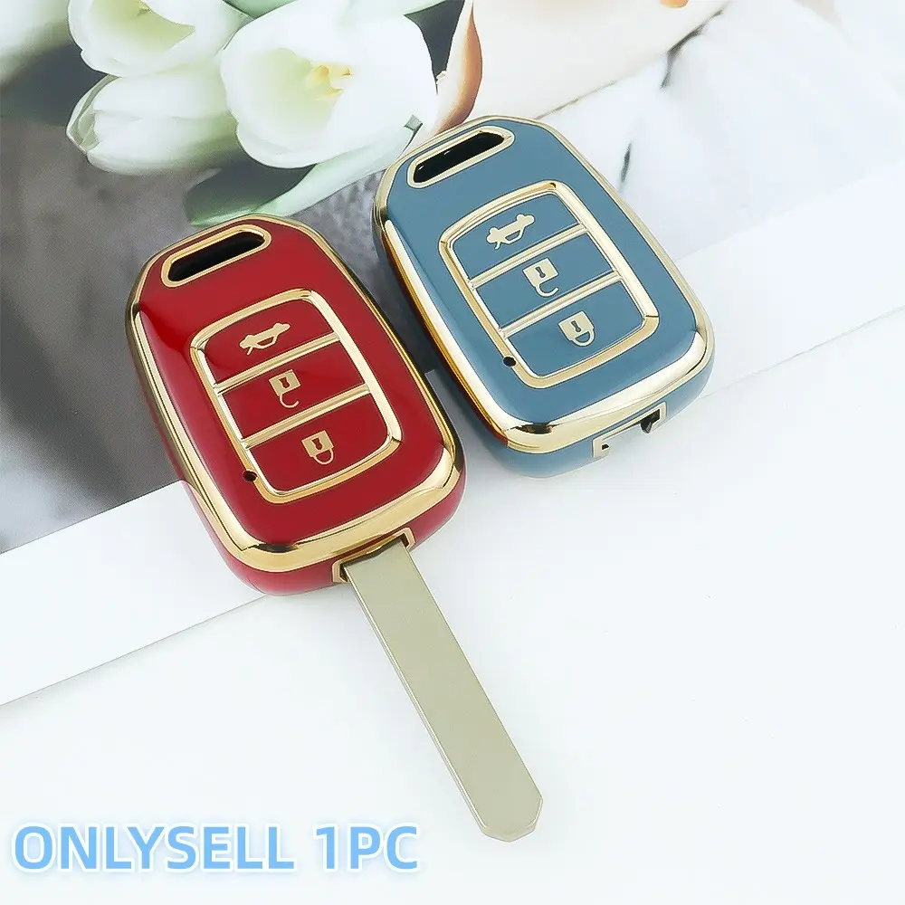 For Honda Car Key Case, Car Key Protector, Car Key Holder, Key Fob Shell, Car Key Accessory, Car Key Cover for Old Straight Board Models, Tpu Material, Fits Accord, Lingpai, Bintou, Odyssey, 2-3 Button Keys, Car Accessories