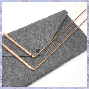 2PCS 99.9% Pure Copper Dowsing Rods with Storage Bag, Divining Rods for Water Witching, Gold Treasure Finding, Ghost Hunting, Paranormal Investigation & Lost Objects Locating
