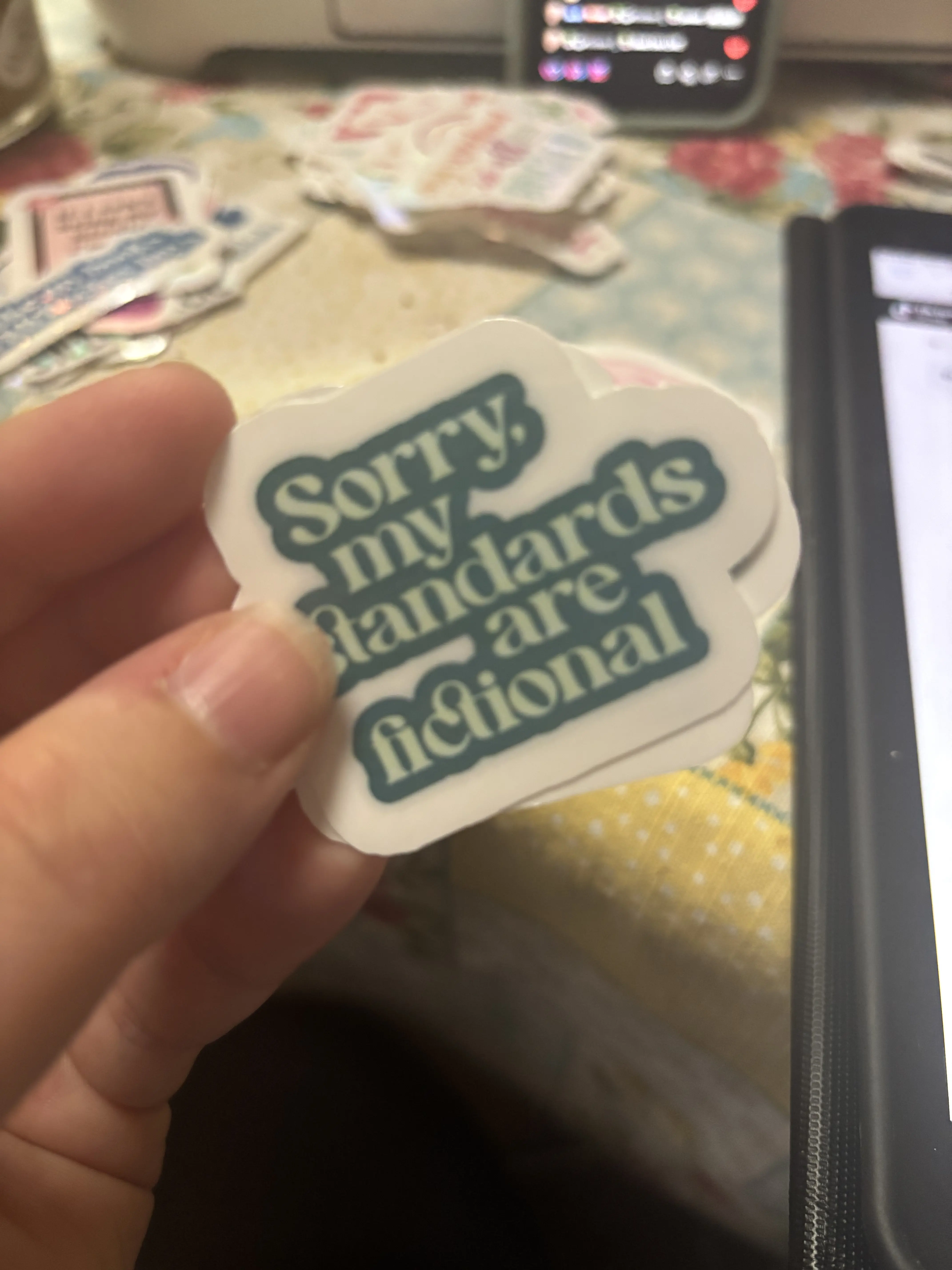 Standards are fictional sticker