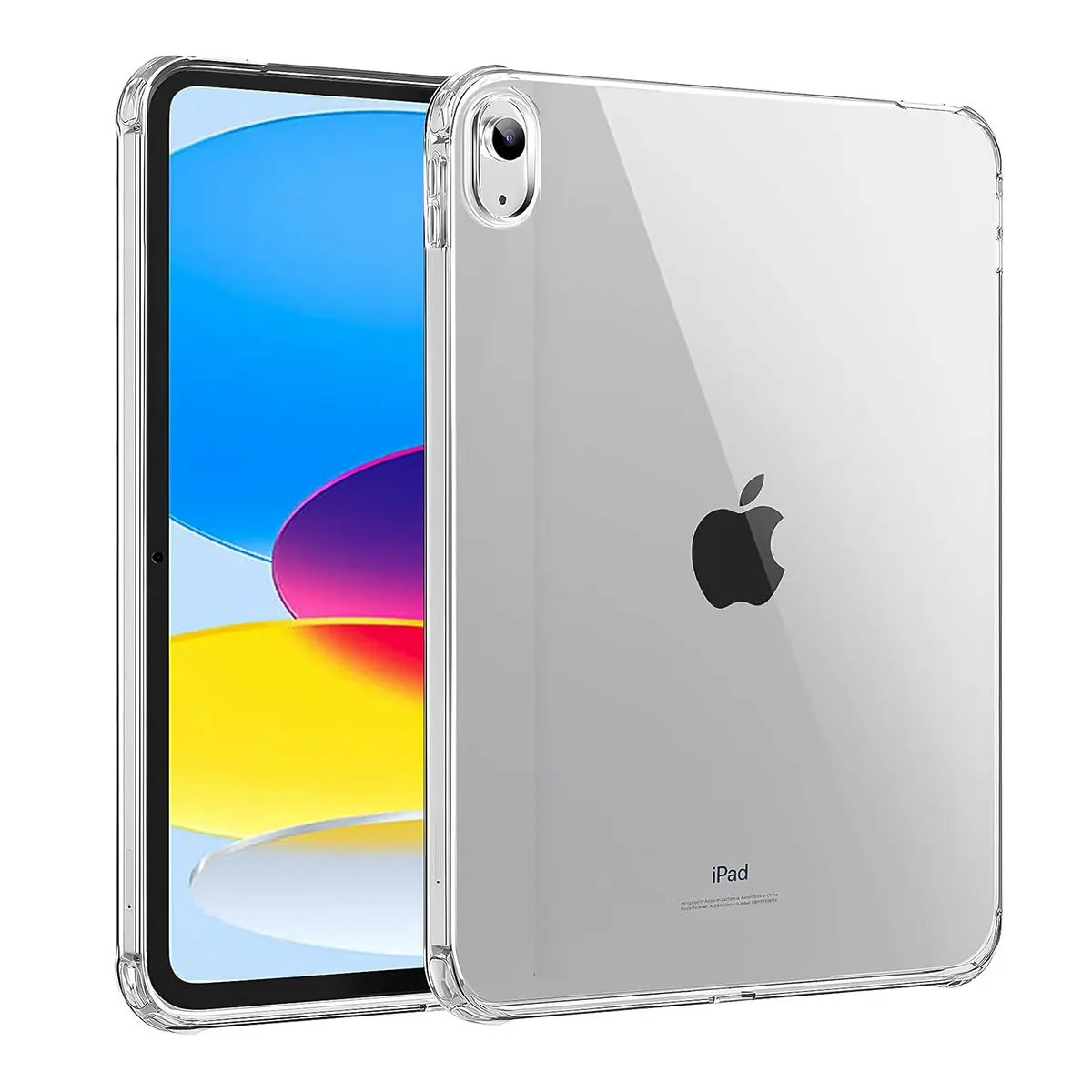 1PC iPad Case Tablet Protective Cover Transparent TPU Full Coverage Airbag Shockproof Clear Silicone Soft Cover iPad Protective Casing iPad Accessories For iPad Air 4/5/6/7, iPad 7/8/9/10, iPad 11 A16(2025) Father's Day 2026 Gift for Dad