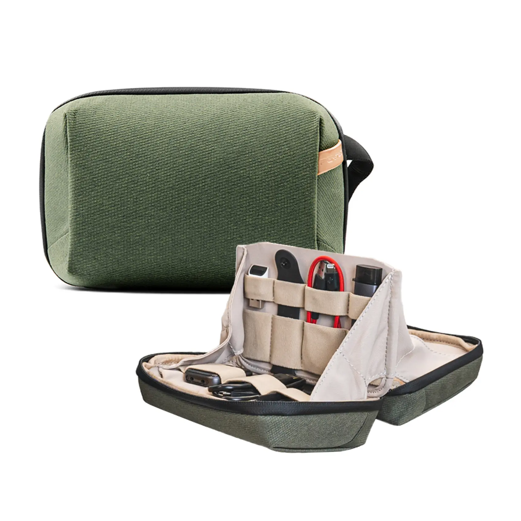 PGYTECH Mini Tech Organizer Pouch Waterproof Bag for Cables, Phone Batteries, Photography SD card, Portable Storage Organizer, Durable Lightweight Organizer