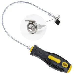Strong Magnetic Oil Drain Plug Remover Tool, Oil Drain Plug Remover Instrument, Anti Scald Sump Plug Removal Tool, Universal Flexible Oil Plug Removal Tool (14 Inch)