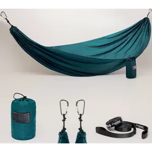 Travel Hammock with Straps Combo Portable Hiking Camping Hammock Straps Included Camping Hiking Backpacking Festival Beach Hammock Marine