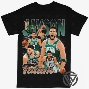 Jayson Tatum T-shirt For Men Women, For Fans Unisex Casual Streetswear Top Boston Celtics NB4 Basketball (V2)