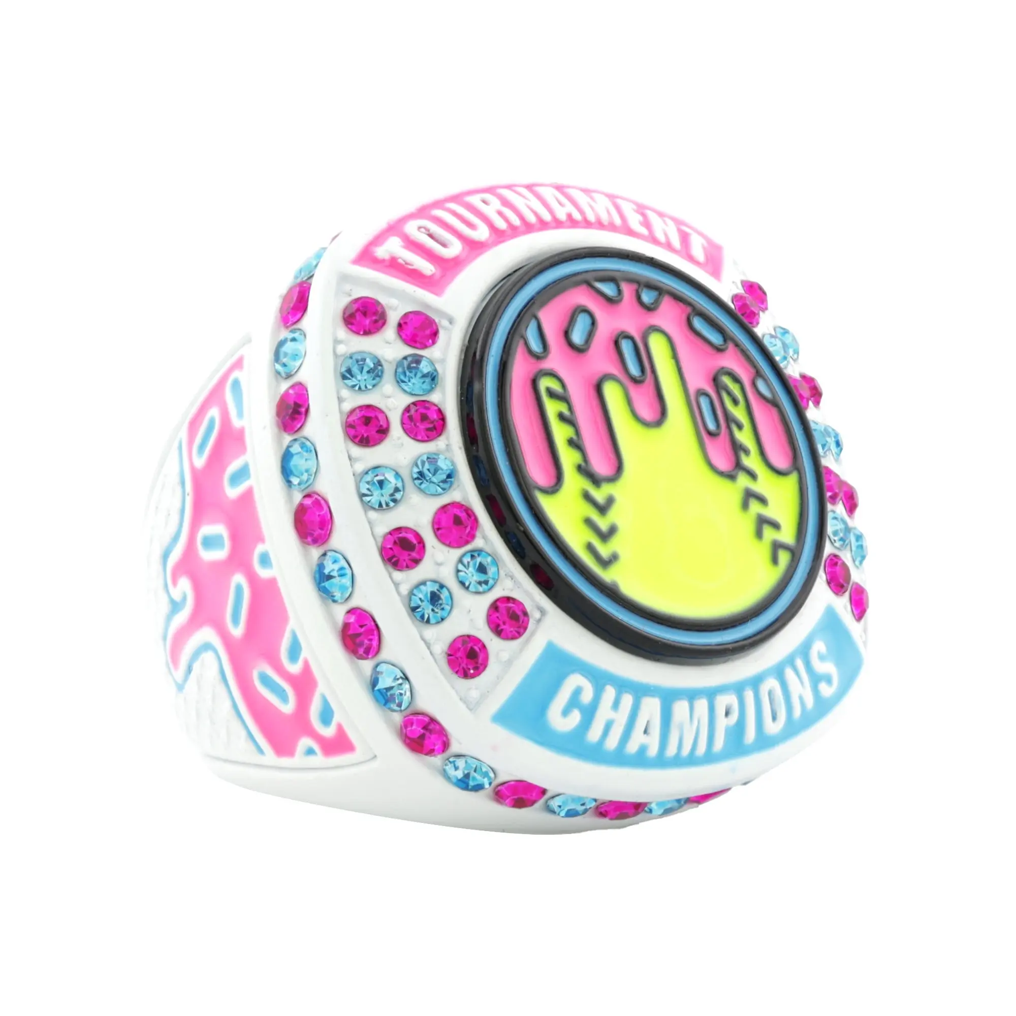 GEN27 Drip Softball White Icy Tournament Champions Ring