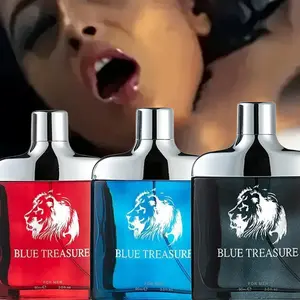 Men Perfume Blue Treasure, Attractive Scent To Draw Girls, Long Lasting Light Cologne Spray For Gentlemen, Red/Blue/Black 3 Scents