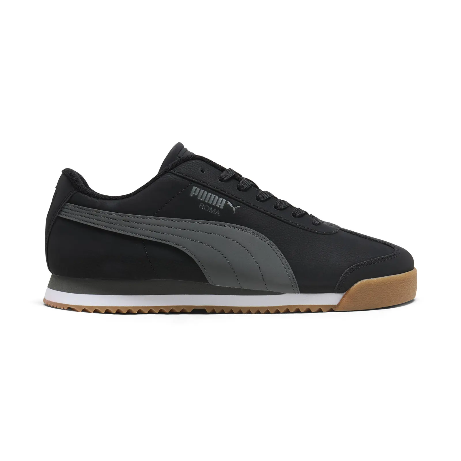 Puma Roma 24 Showboat 40424501 Mens Black Leather Lifestyle Sneakers Shoes