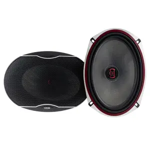 DS18 DS-EXL-SQ6.9 EXL 6x9 in 2-Way Coaxial Car Audio System Speaker, 560 W, 3-Ohm, Fiberglass Cone, for Smartphone-Connected Vehicles
