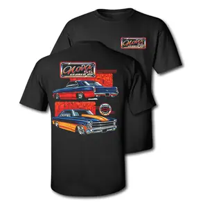 Nova SS "Geared Up" T-Shirt - Classic Muscle Car Graphic Tee for Chevy Fans, Black Short Sleeve Crewneck, 100% Cotton, Made in USA unisex shirt