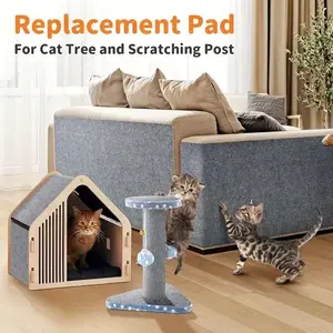 Self-Adhesive Pet Scratching Mat - Residue-Free & Removable, Durable Polyester Felt, Wall & Furniture Friendly, Modern Style, Easy Installation, Must-Have for Pet Owners