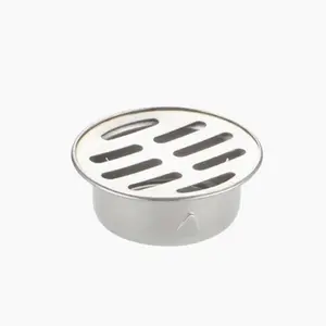 Stainless Steel Flat Floor Drain (Fits 50mm Pipes) | Extra-Thick Stainless Steel: Rust-Proof & Corrosion-Resistant | Flat, Minimalist Design: Discreet & Aesthetic | Ideal for Drainage & Filtration in Bathrooms, Kitchens, and Balconies