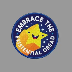 Embrace the Dread Funny Morale Patch 3” Round Hook & Loop Back for Hats Jackets Tactical Vests Plate Carriers EDC Gear & Humor Patch Collectors