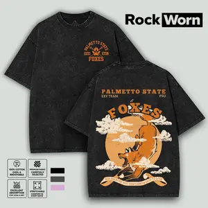 The Foxhole Court Palmetto State Foxes Washed T-shirt Merch Top Cosplay Member Tee for Men Tees