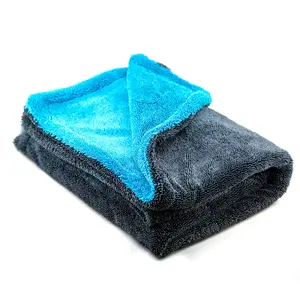 AegisTwist™ 1300 Premium Dual-Sided Drying Towel 24 in x 35 in Large 70/30 Microfiber Blend 1300 GSM Twisted-Loop Construction Scratch-Safe Edge Finish