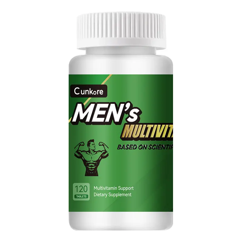 Men's Daily Multivitamin 120 Tablets - Stress & Energy Support with B-Complex & Zinc, Gym Recovery Formula"