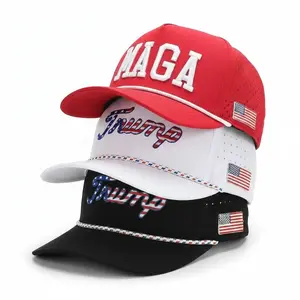 Trump Curves and Clubs Golf Hat - High Quality USA Hat with Unique Design - Ideal for Golf Enthusiasts and Gift Giving