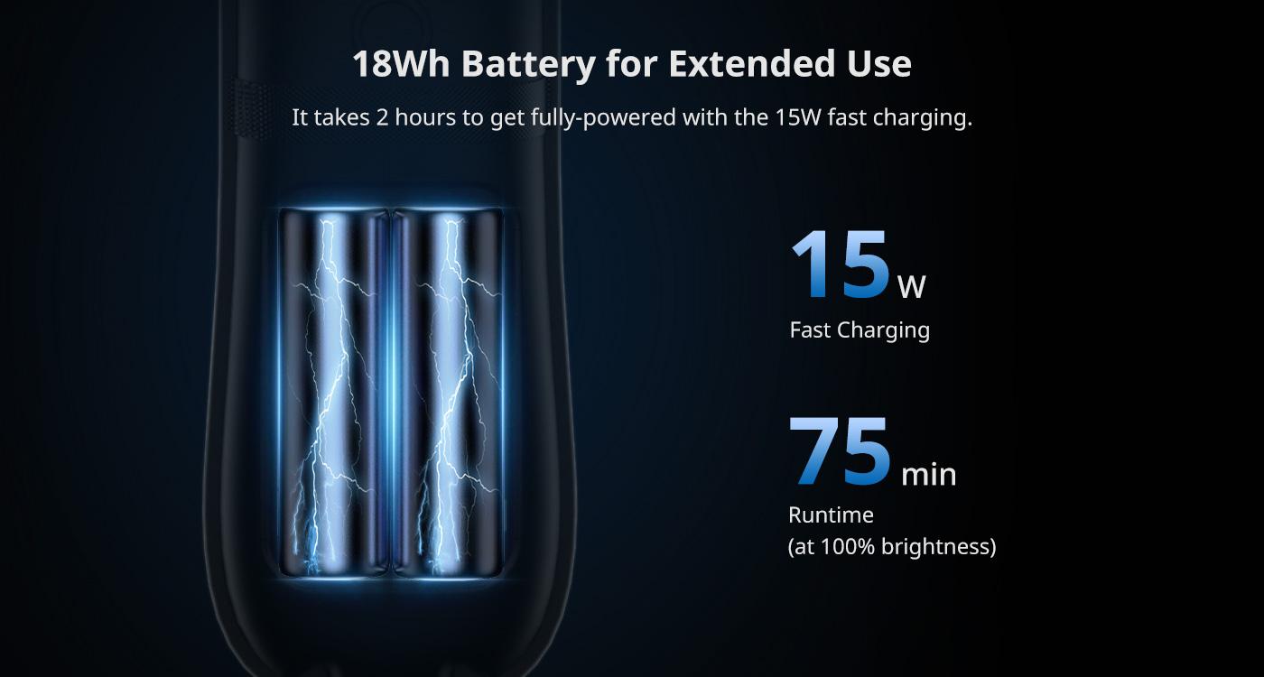 Ulanzi Portable Inflatable Air Tube Light UA12/UA20 , Handheld Magnetic 12W/20W 2700K to 6500K CRI 95+ Air Video Streaming Light 1/4 Mount Photography Lighting Stick