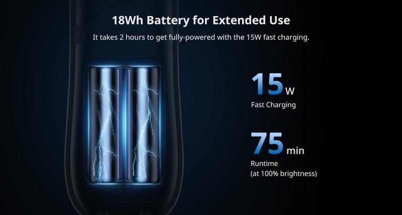 Ulanzi Portable Inflatable Air Tube Light UA12/UA20 , Handheld Magnetic 12W/20W 2700K to 6500K CRI 95+ Air Video Streaming Light 1/4 Mount Photography Lighting Stick