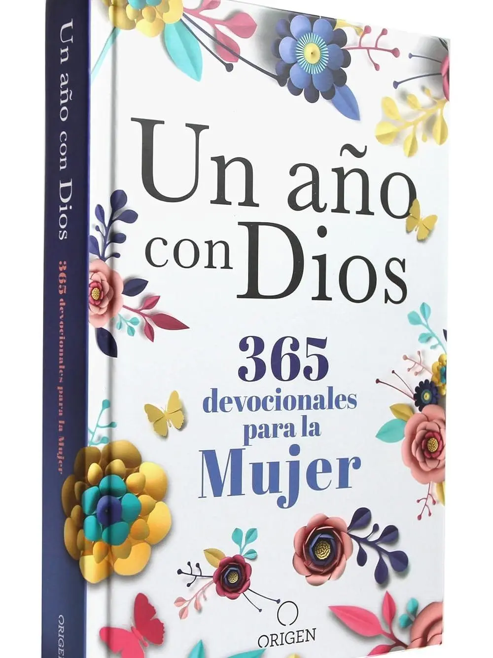 "Un año con Dios" Spanish Annual Edition Devotional Book, English, 365 Women's Inspirational Devotionals with 1 Daily Proverb, 384 Pages, Beautifully Designed, Relevant Content (A Year with God)