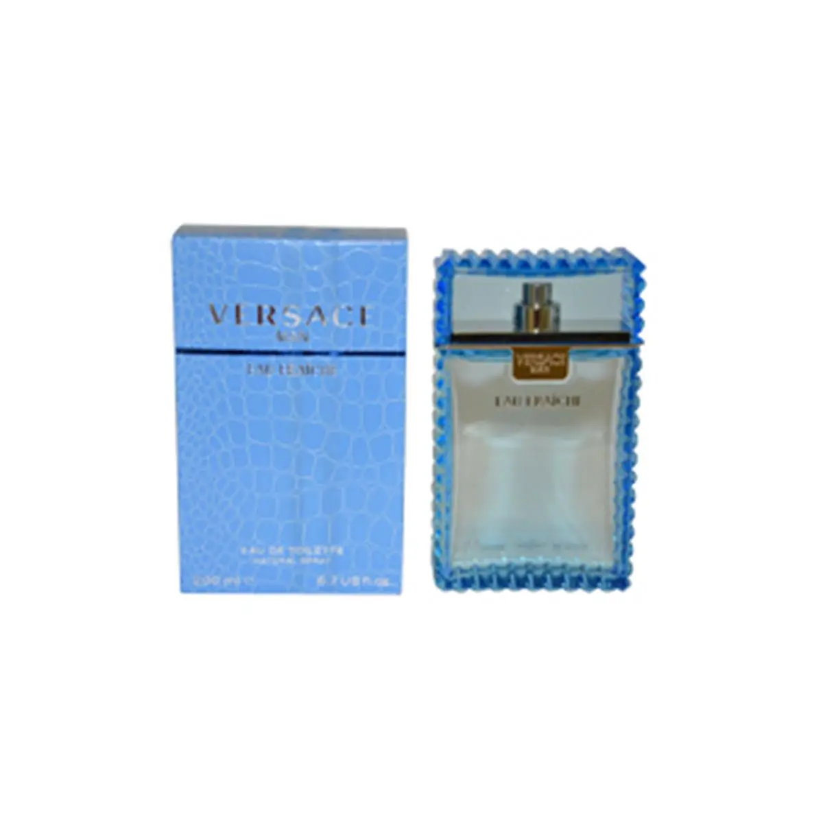 VERSACE Man Eau Fraiche Eau de Toilette Spray, Aquatic Men's Fragrance with Lemon, Cedar, and Musk Notes, 6.7 fl oz, Fragrances