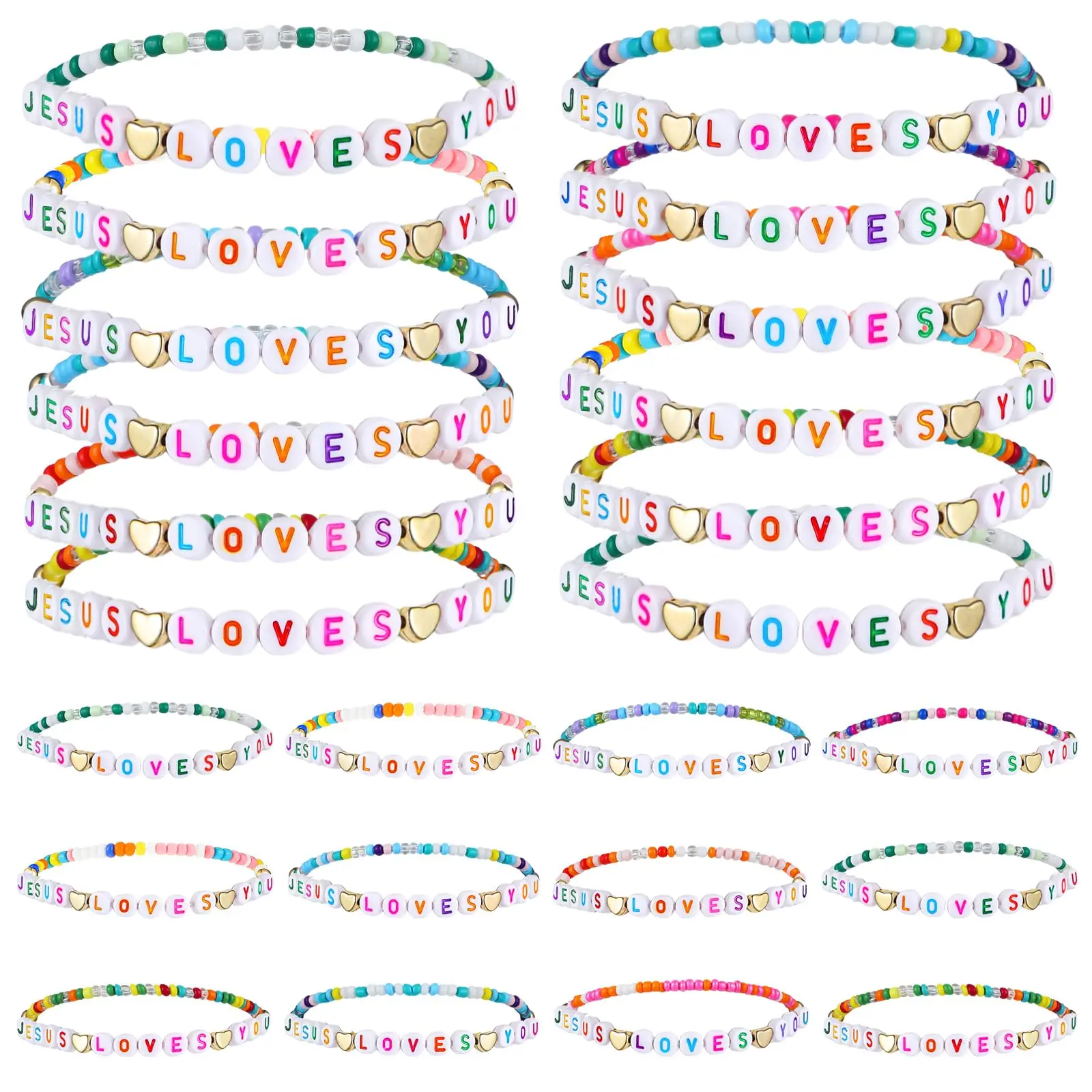 96pcs Thin Jesuslovesyou2 bracelet