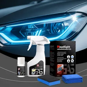 Car Headlight Repair Kit - Restores Faded, Dull & Cloudy Headlights to Bright Crystal Clear | Long-Lasting UV Protection Coating | No Drills or Tools Needed, All-in-One DIY Set for Safer Night Driving