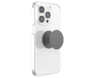 PopSockets Adhesive Phone Grip, Holder, Phone Stand, Black - Knurled Texture Black