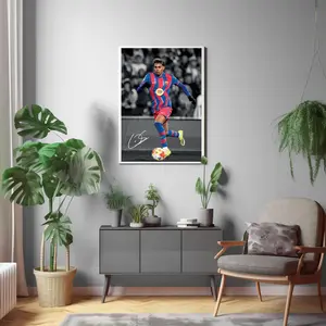 Lamine Yamal Poster, Signed Football Poster( Unframed - Print Only )