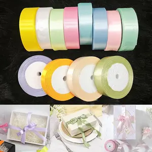 2.5cm 1inch 12 Rolls Solid Color Polypropylene Ribbon, Perfect for Handmade Roses, Gift Wrapping, Weddings, Christmas and Party Decorations