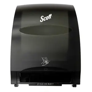 Scott Essential 48860 Electronic Towel Dispenser, Smoke with Purple Core