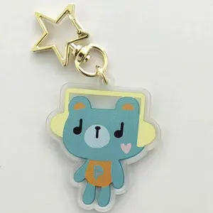 Pondphuwin Kaotungfirst GeminiFourth Acrylic Keychains Cartoon Backpack Pendant Key Chain Kawaii Key Ring Accessories