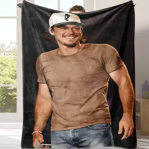 cozy flannel blanket Soft Funny Throw Blanket Wallen Themed Flannel Blanket - Soft All-Season Throw for Living Room, Sofa, Office & Travel - Mixed Colors Cozy Home Decor, Cozy Blanket, Casual Style Blanket, Comfortable Texture