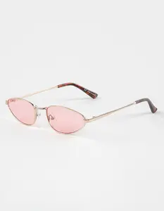 FULL TILT  Womens Cat Eye Metal Sunglasses, Pink