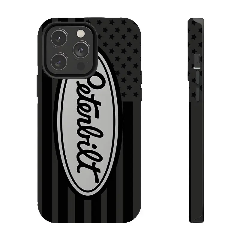 Peterbilt American Flag Tough Smartphone Case - Protective Cellphone Accessory for iPhone 17/16/15/14/13/12/11 Pro Max/Plus, Samsung Galaxy S23FE/22/23/24/25 Devices, Protection